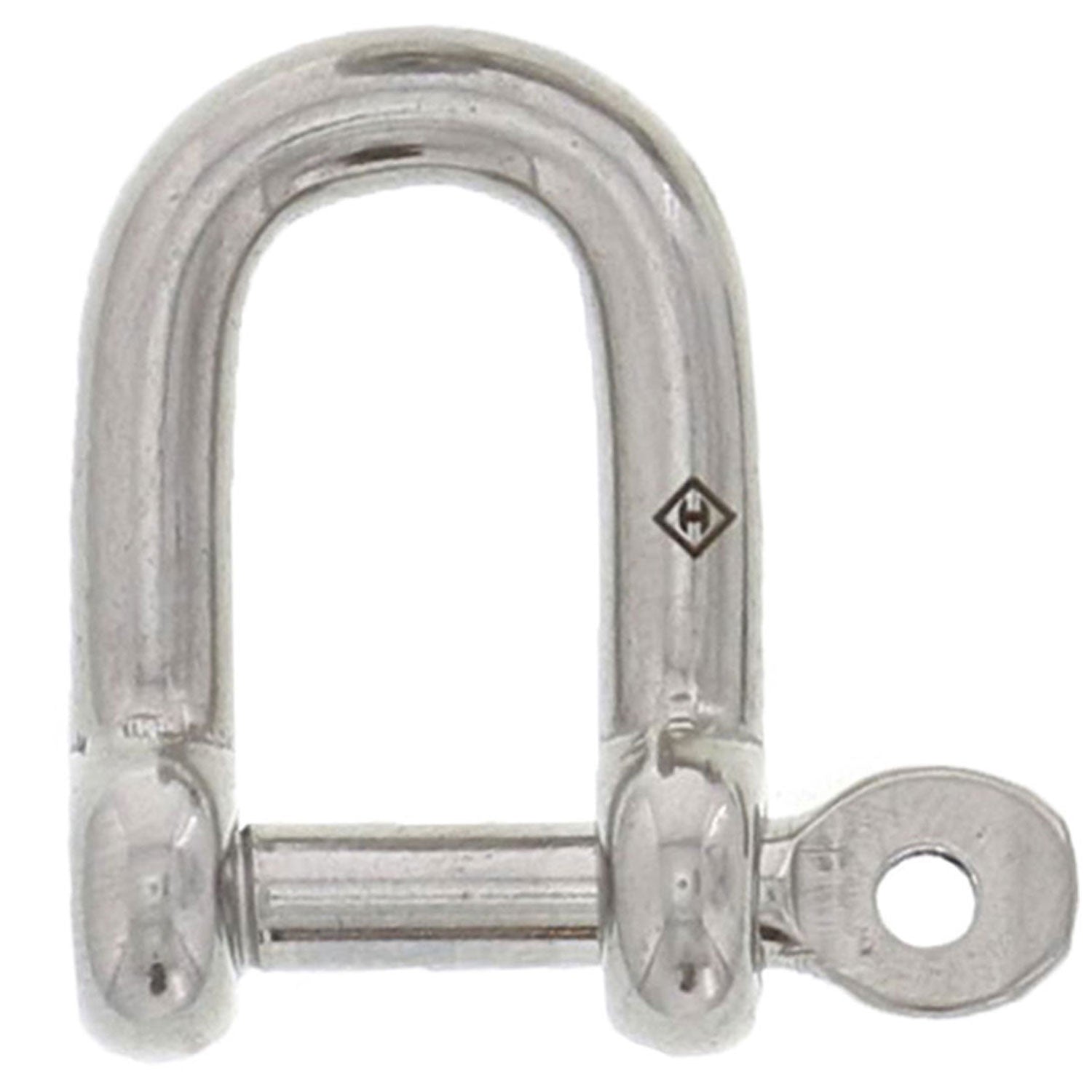 3/16" STAINLESS BOW SHACKLE WITH CAPTIVE PIN 316 SS