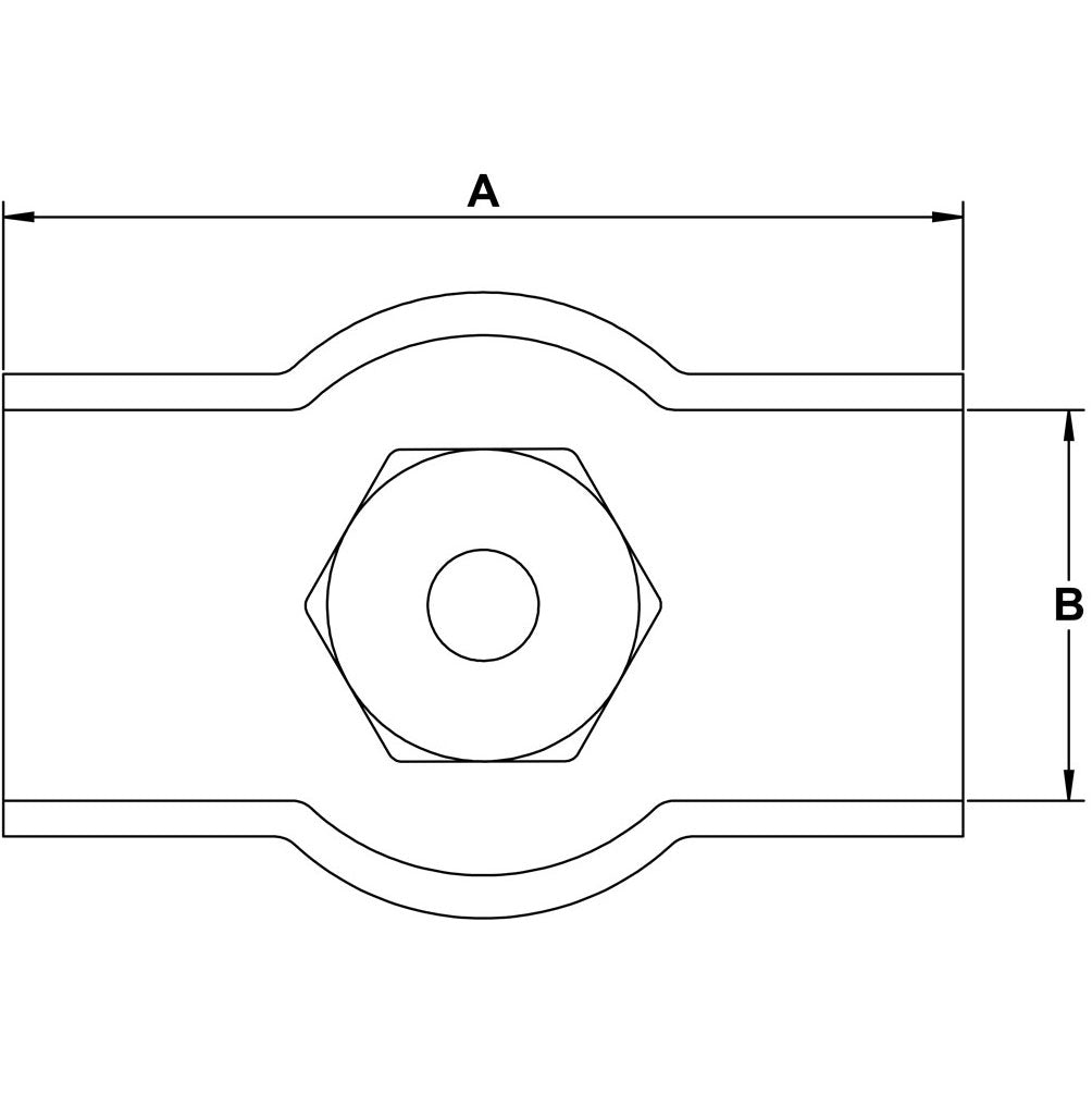 three-thirty-seconds-inch-stainless-stamped-single-cable-clamp-specification-diagram