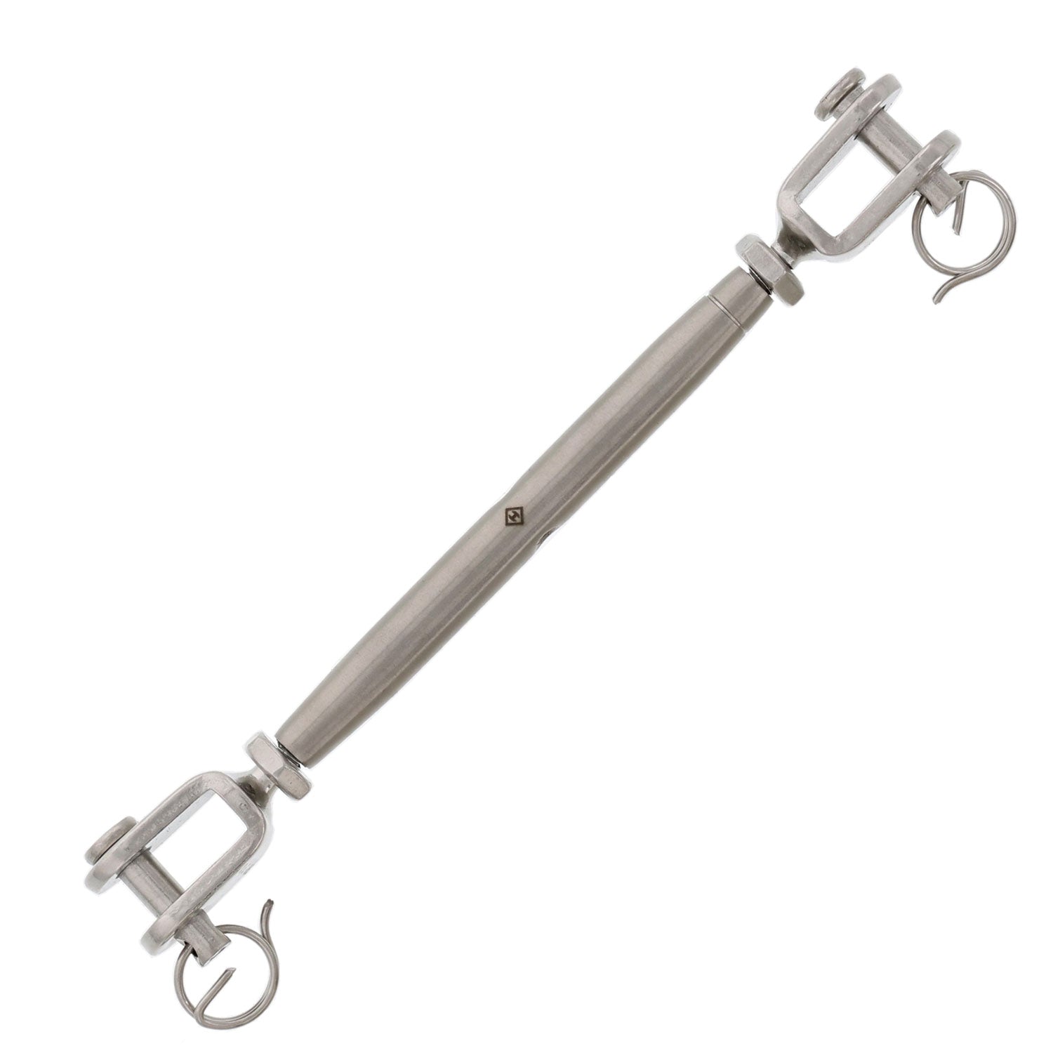 1/2 x 5 Stainless Steel Pipe Style Jaw x Jaw Turnbuckle 