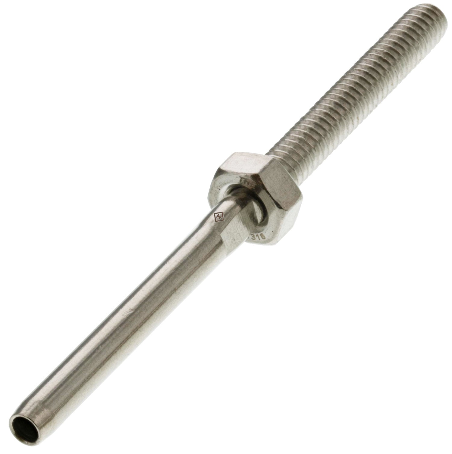 Details about   T316 Stainless Steel Swage Threaded Tensioner Stud for 1/8" Cable Railing System 