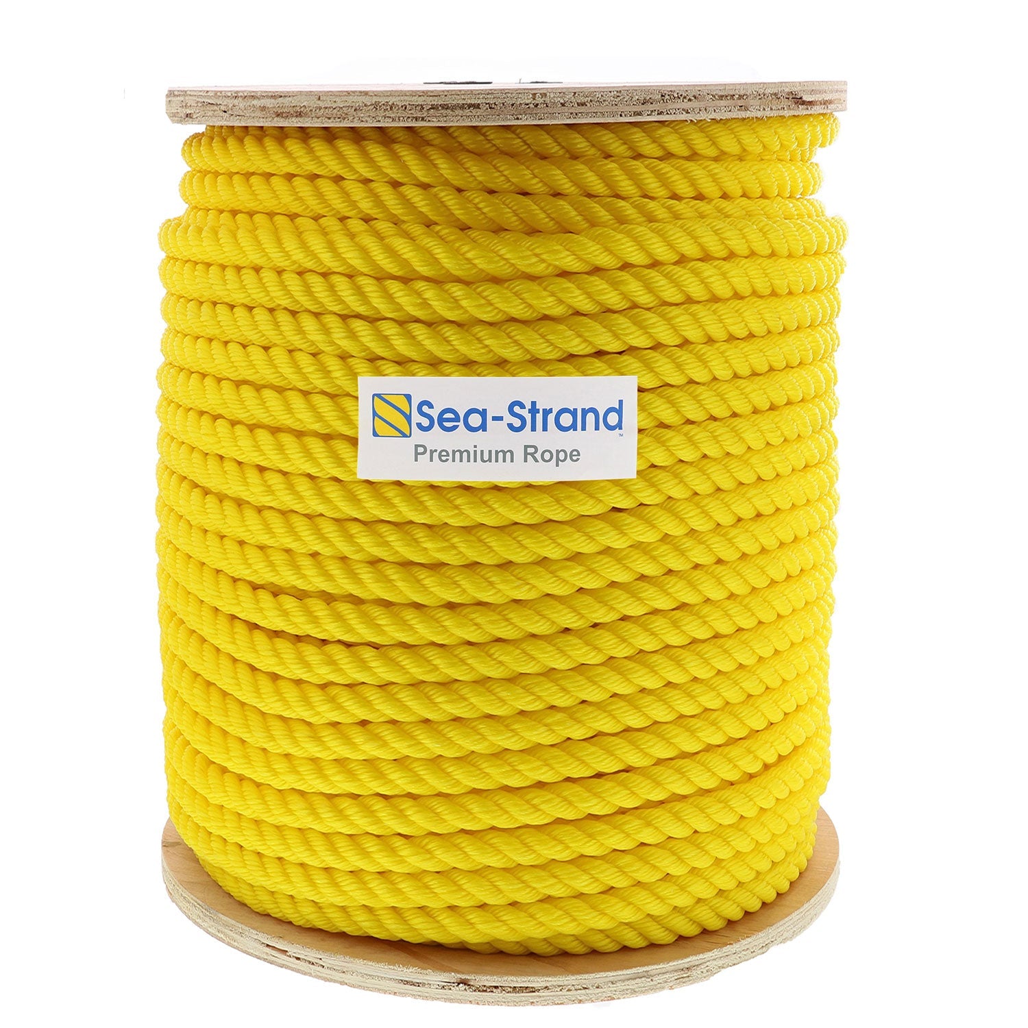 Yellow CWC 3-Strand Polypropylene Rope 1/2" x 1200 ft. 