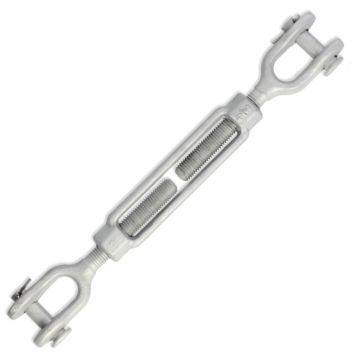 3//8 X 6 Galvanized Jaw /& Jaw Turnbuckle