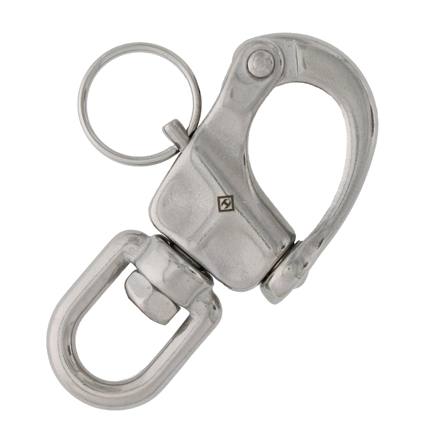4Pieces 316 Stainless Steel 32mm Snap Shackle with Swivel Tack Bail 