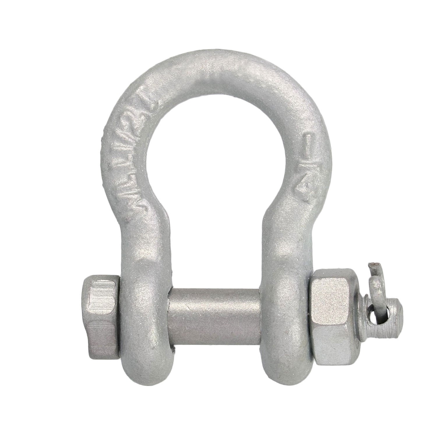 6.5 ton Galvanized Bolt-Type Anchor Shackle 7/8 in 