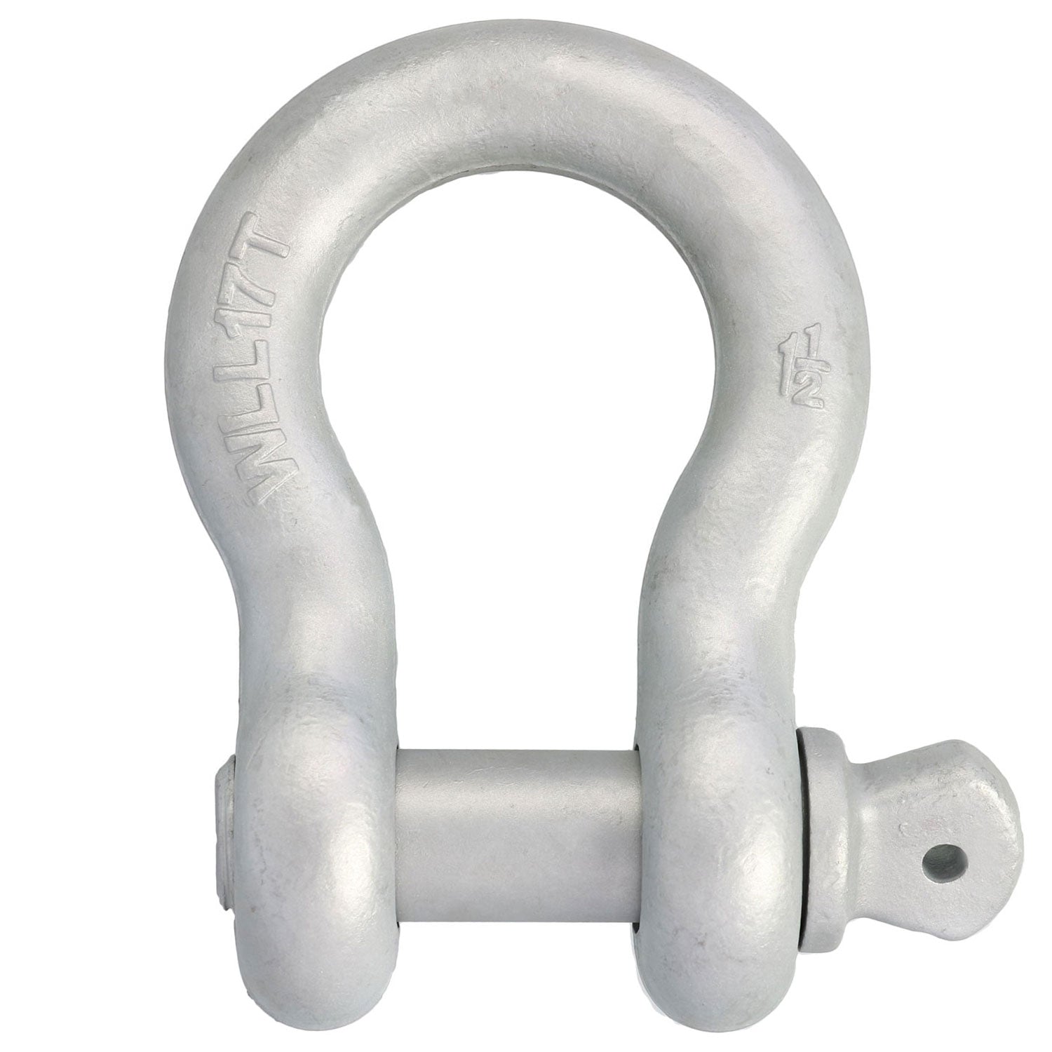 1-1/2 in., 17 ton, Galvanized Screw Pin Anchor Shackle