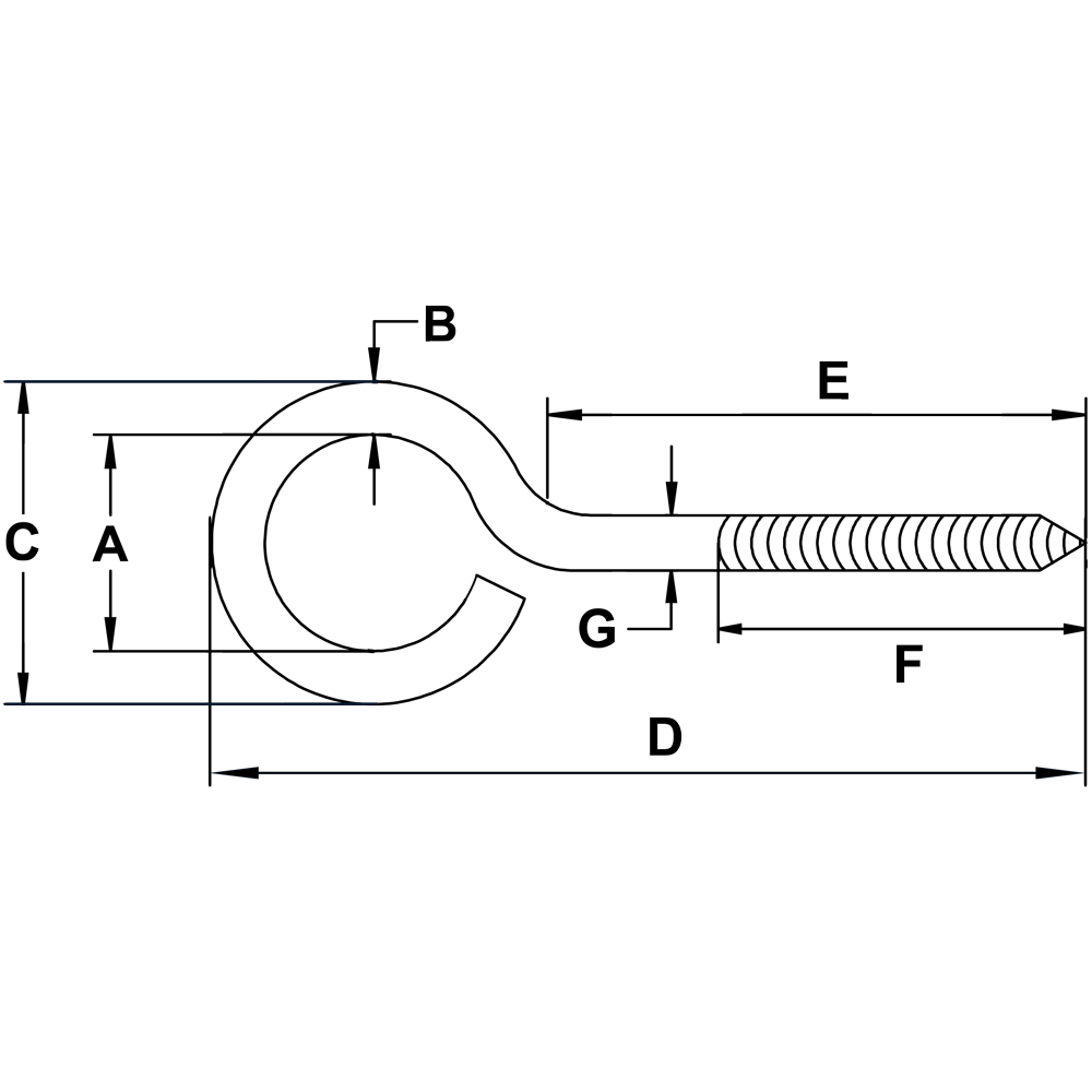 5-8-X-3-7-8-Zinc-Plated-Screw-Eye-specification-diagram